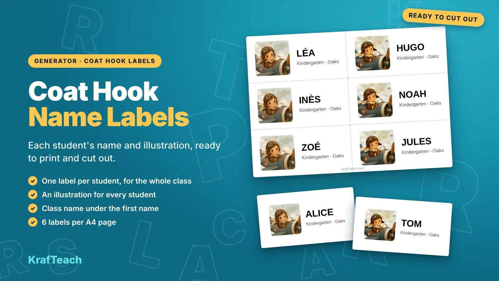 Coat Hook Labels