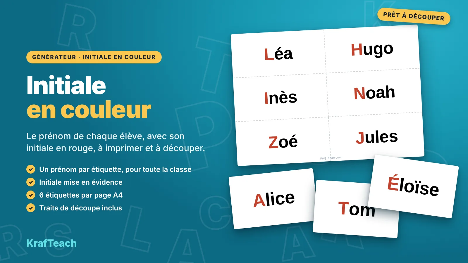 Initiale en Couleur