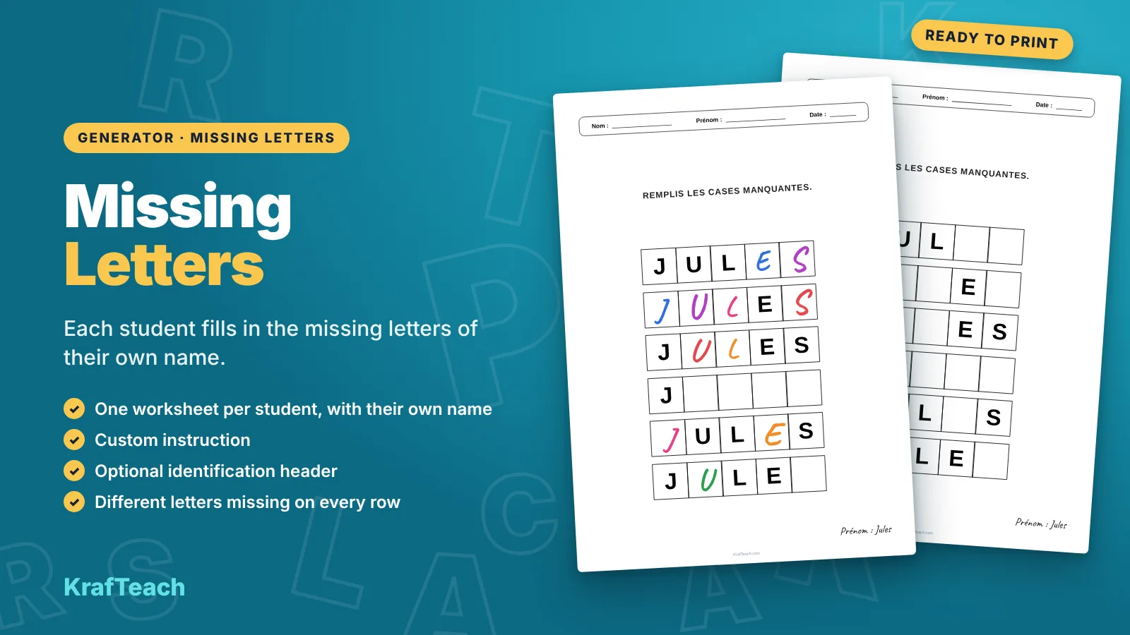 Missing Letters