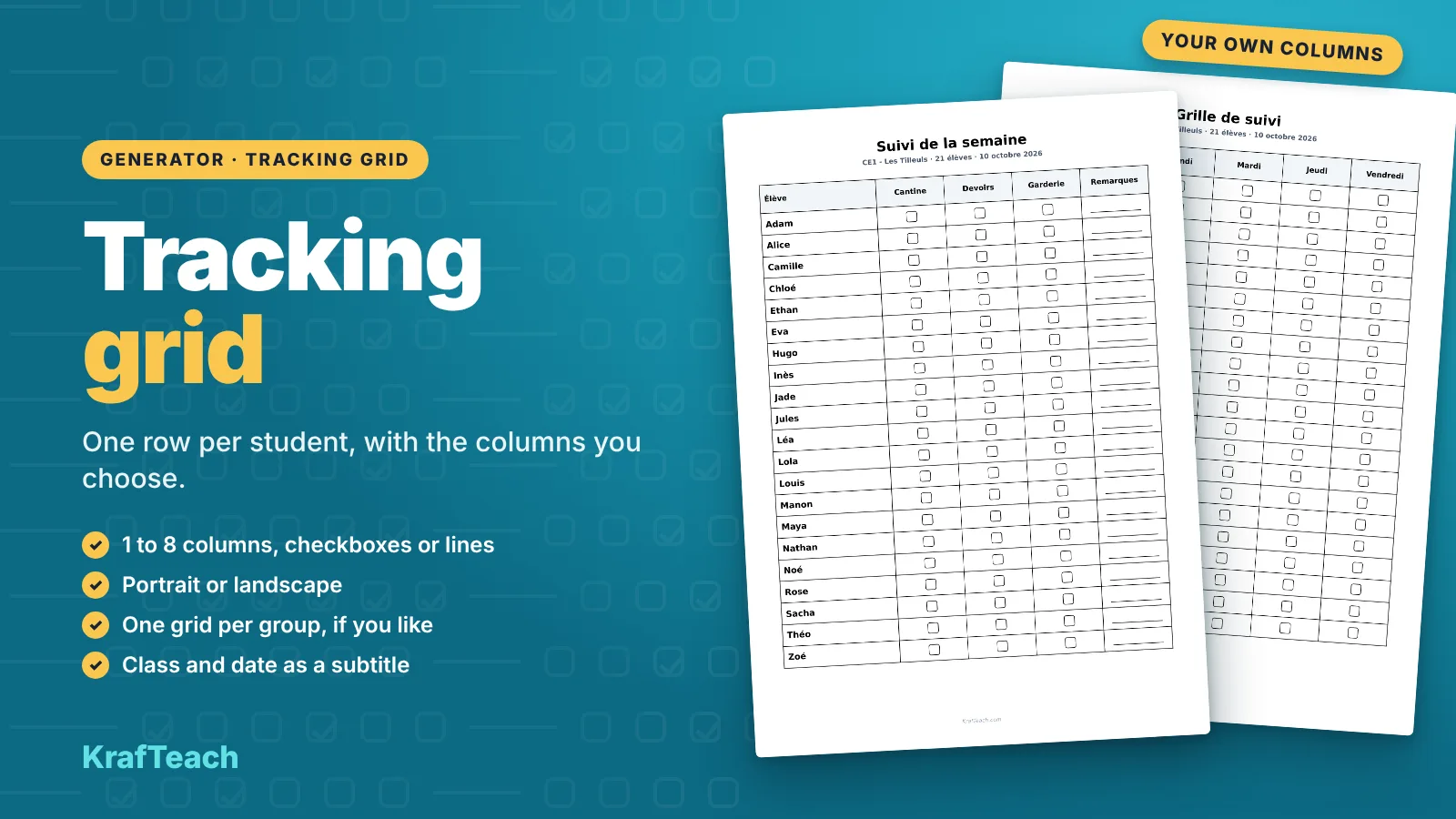 Tracking Grid