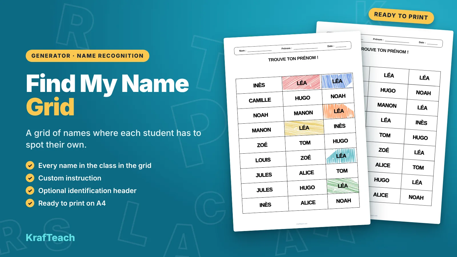 I identify my first name