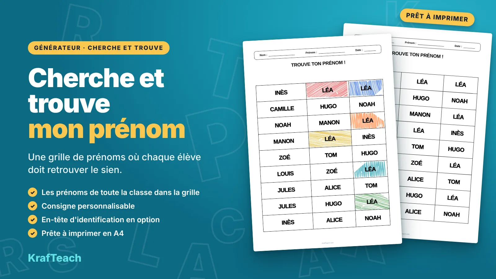 Cherche et trouve mon prénom